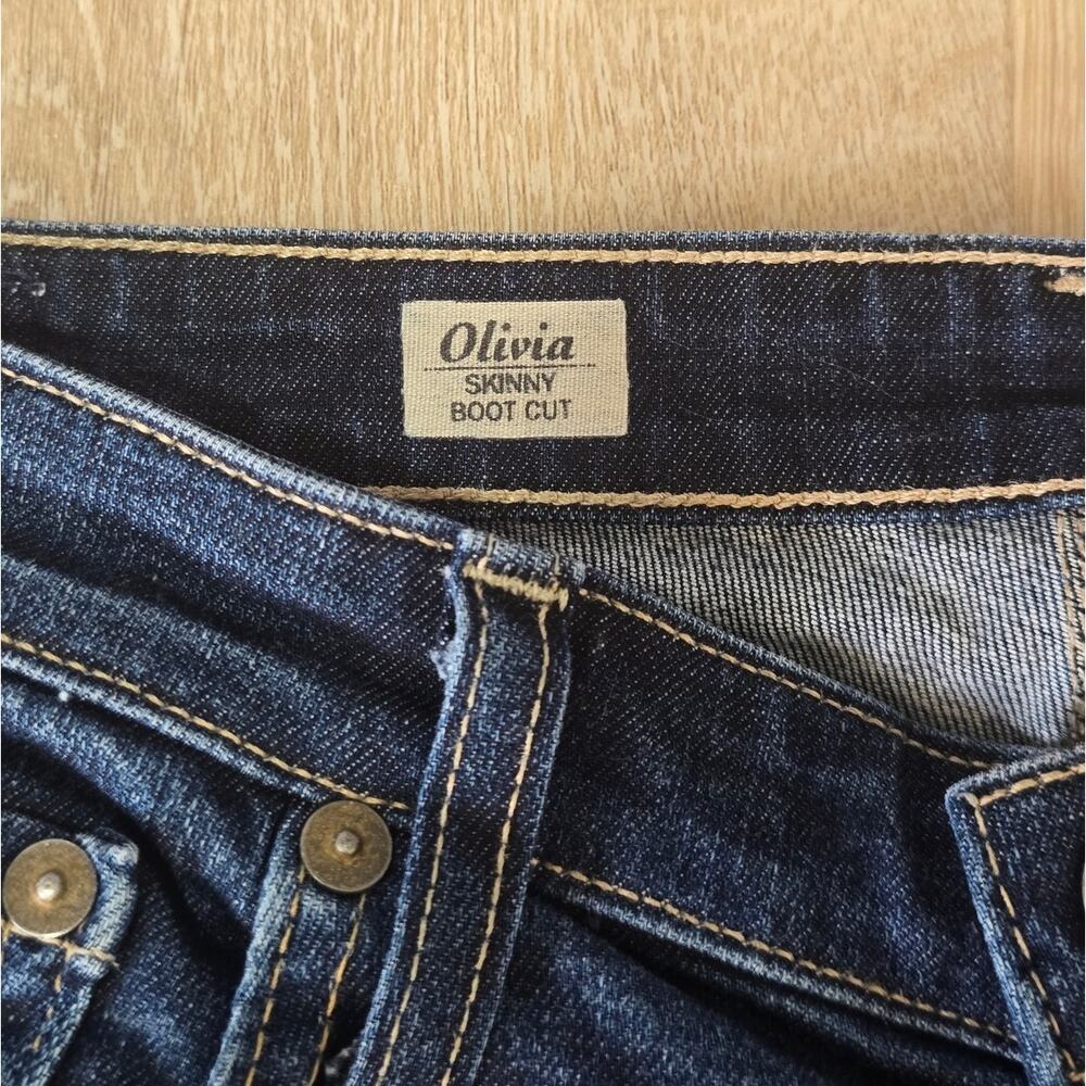 AG The Olivia Skinny Bootcut Jeans Medium Wash Denim Size 29R - Picture 6 of 8